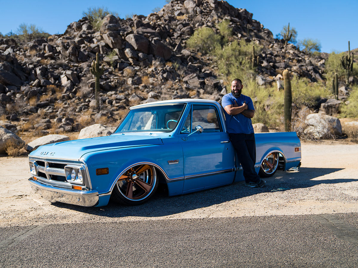 Johny G and his 1968 GMC C1500 AKA Blue Bunny