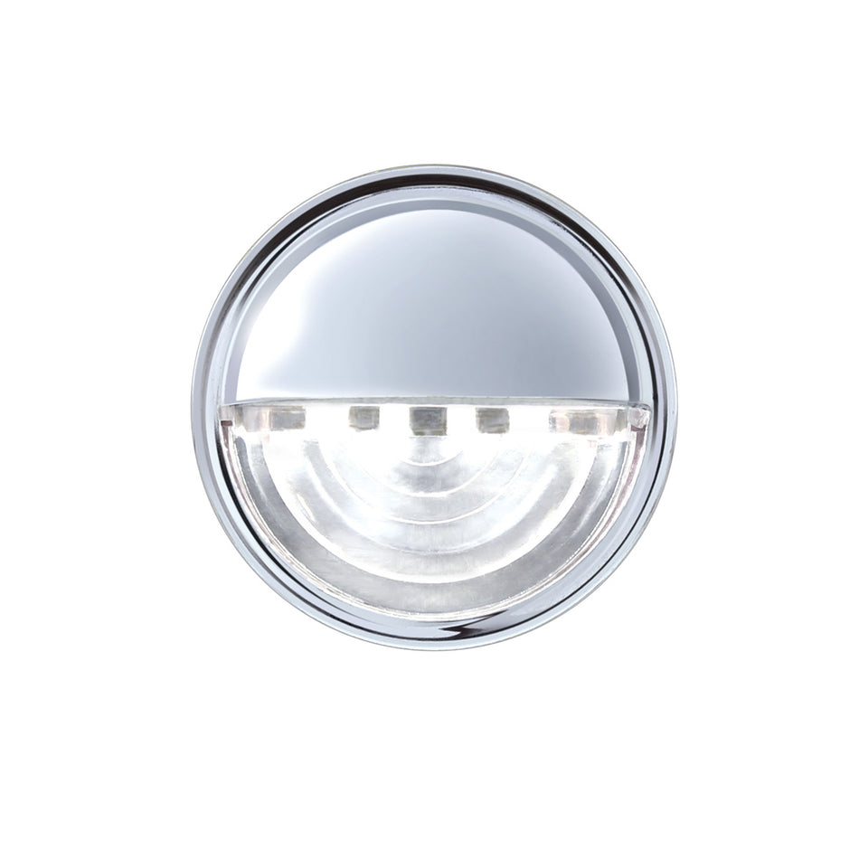 4 LED Round License Light - White LED (Bulk)
