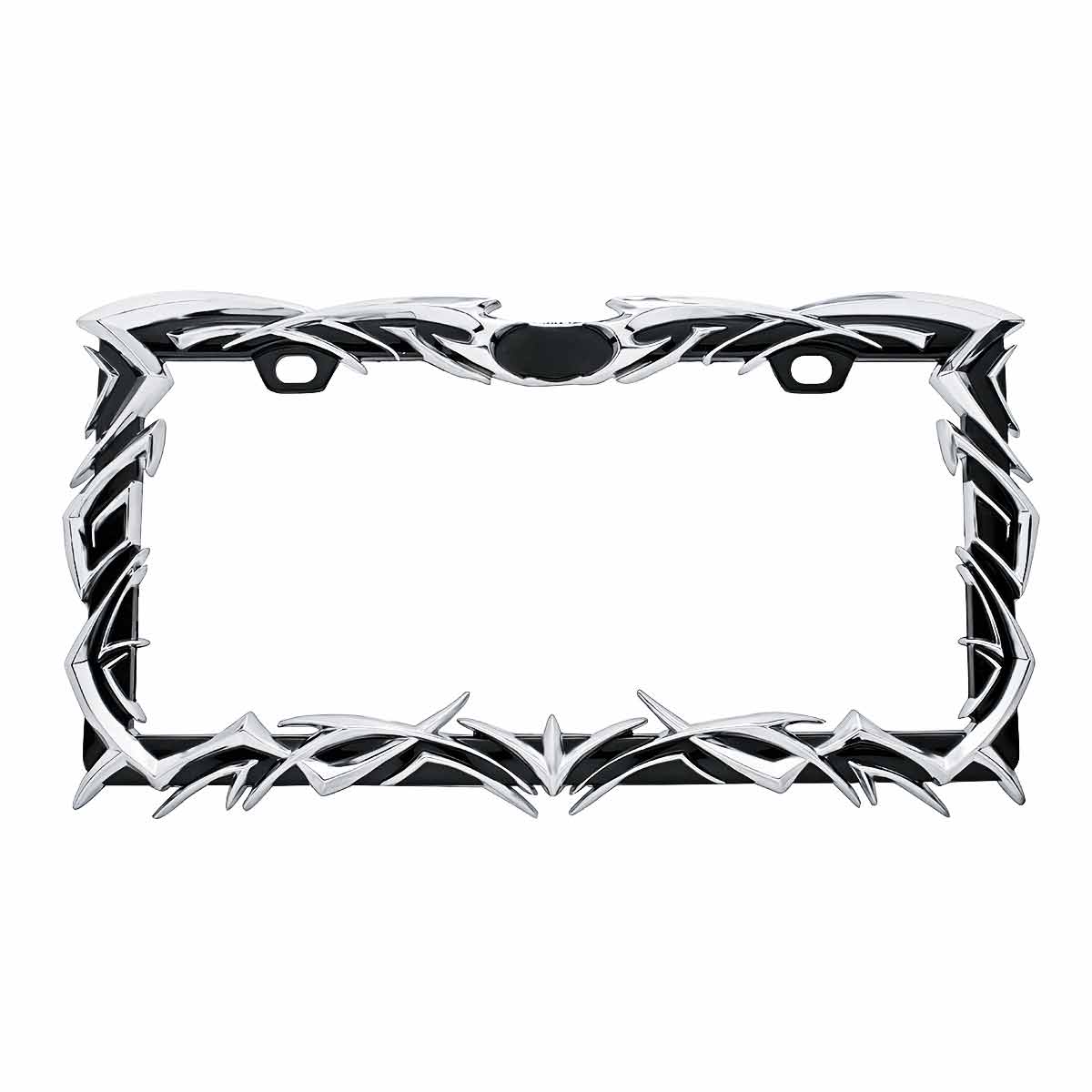 Tribal Flame License Plate Frame - Chrome – United Pacific
