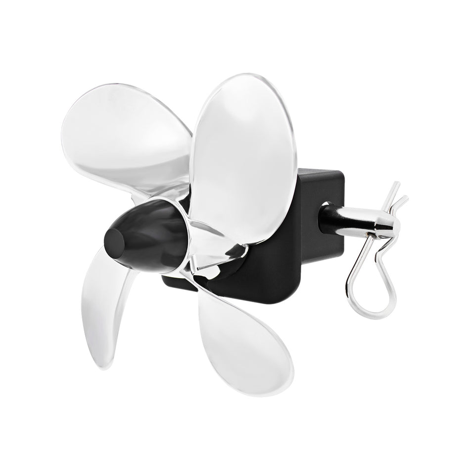 Spinning Propeller Hitch Cover For 2" X 2" Trailer Hitch Receive With Locking Pin