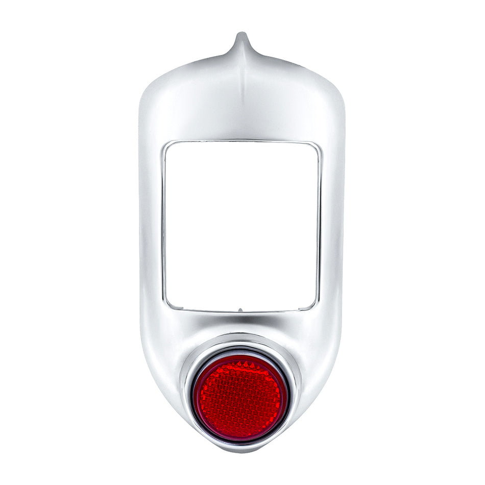 Chrome Tail Light Bezel With Reflector For 1951-52 Chevy Passenger Car
