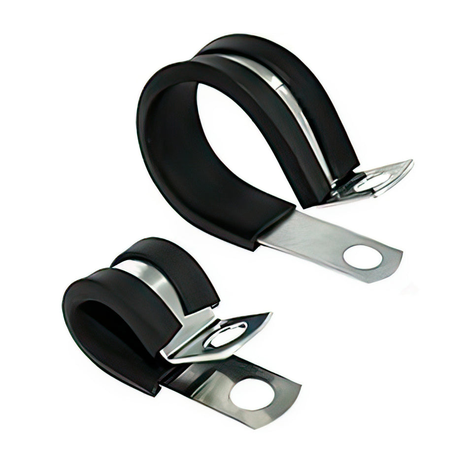 1" I.D. Santoprene Insulated Clamps w/ 1/4" Mounting Hole, 10 Pcs.