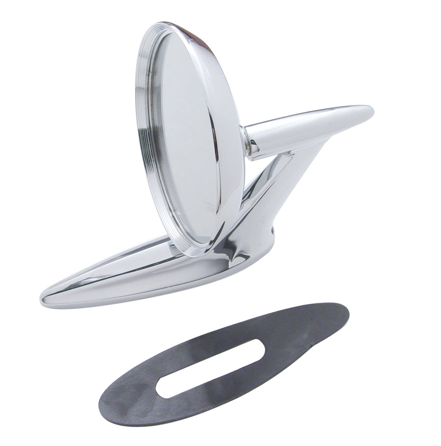 Exterior Mirror With Bow Tie Logo For 1959-60 Chevy Impala