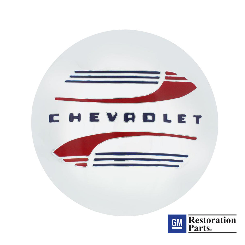 Stainless Steel "Chevrolet" Script Hubcap For 1941-48 Chevy Car & Truck