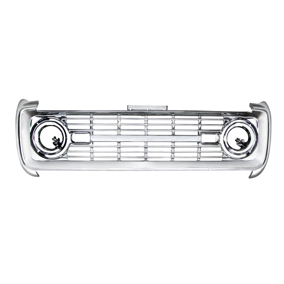 Chrome Plated Grille Without Lettering For 1969-77 Ford Bronco