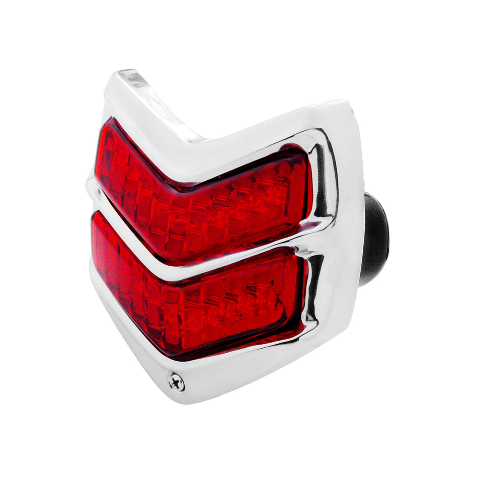 20 LED Tail Light Assembly With Black Housing & SS Bezel For 1940 Ford Car