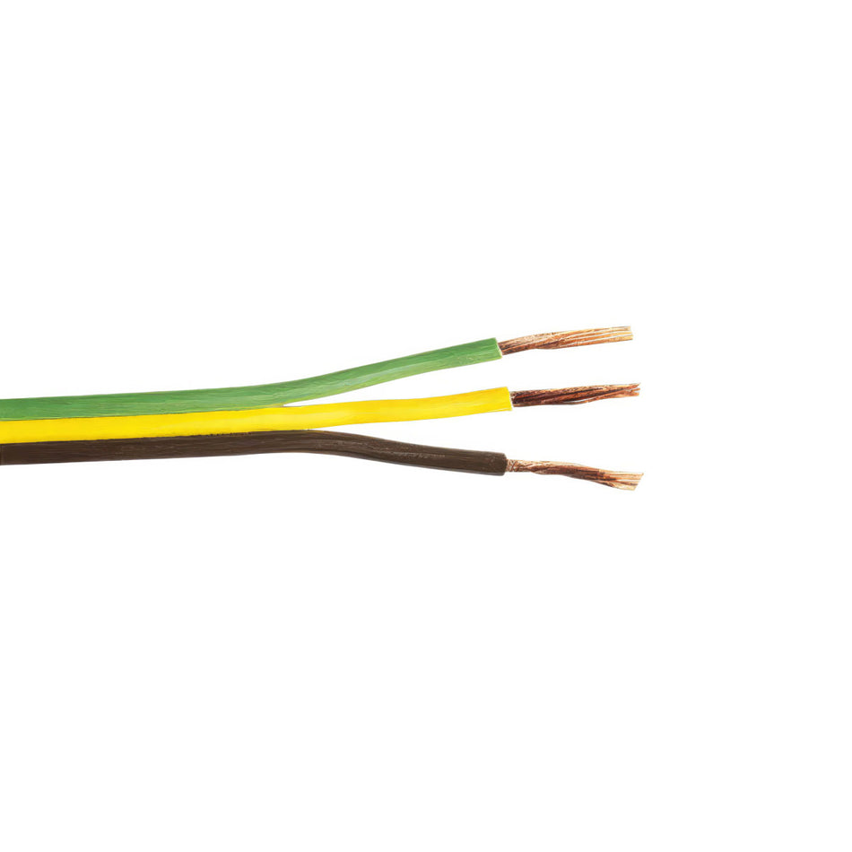 Trailer Wire Bonded - Rated 80°C 16 AWG 3-Way, Brn/Ylw/Grn 25 Ft.