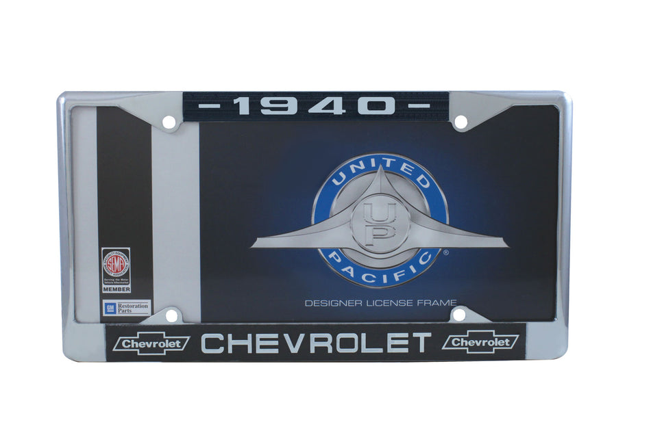 Chrome License Plate Frame For 1940 Chevy Car & Truck