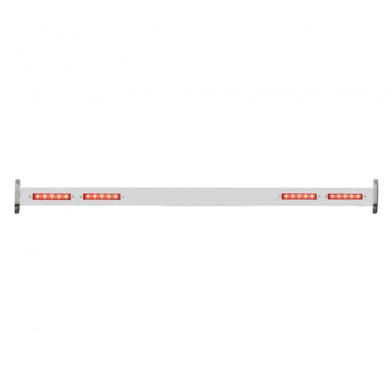 Polished SS Spreader Bar With Red LED Lights, Rear For 1932 Ford Car & Truck