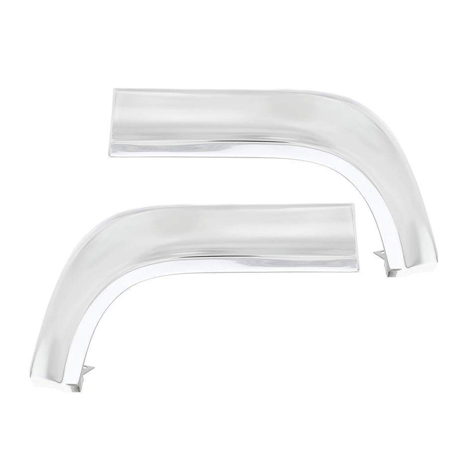 Front Upper Eyebrows Moldings For 1963 Chevy Passenger Car (Pair)