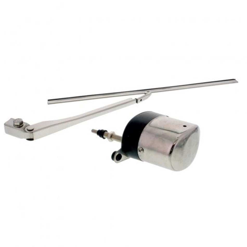 Electric Wiper Motor Set, Stainless Steel Housing With Wiper Arm & Blade