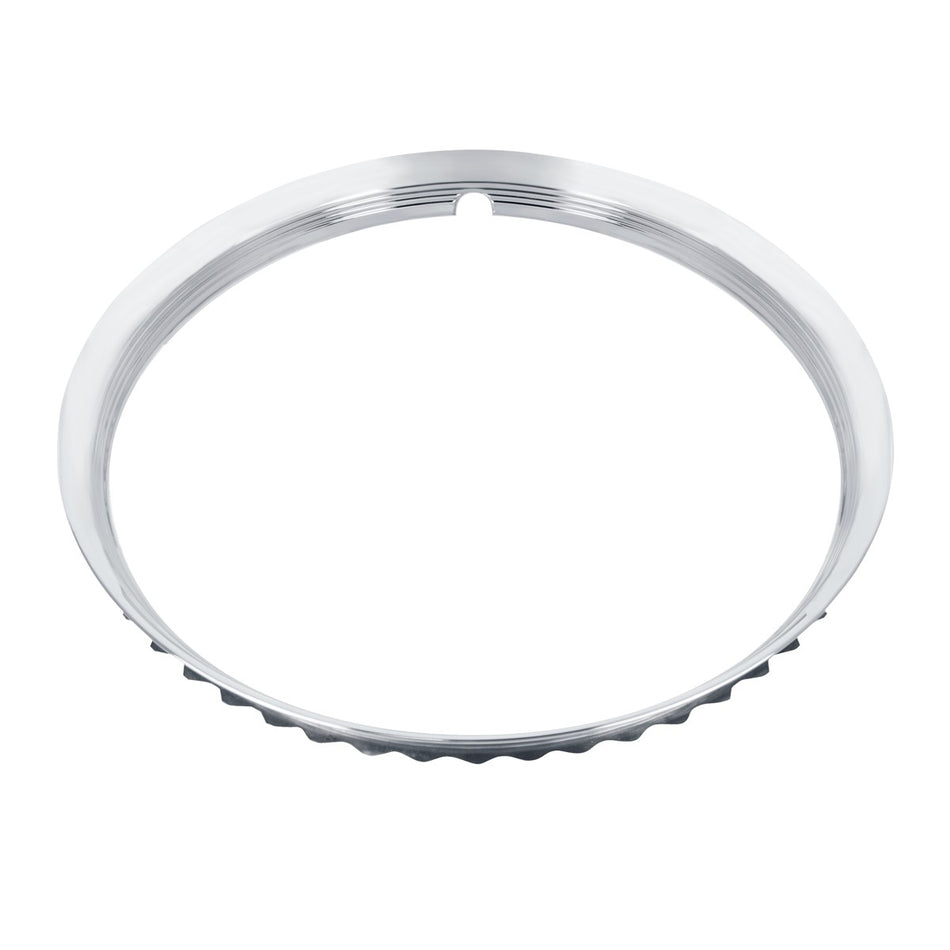 Ribbed Stainless Steel Beauty Rim