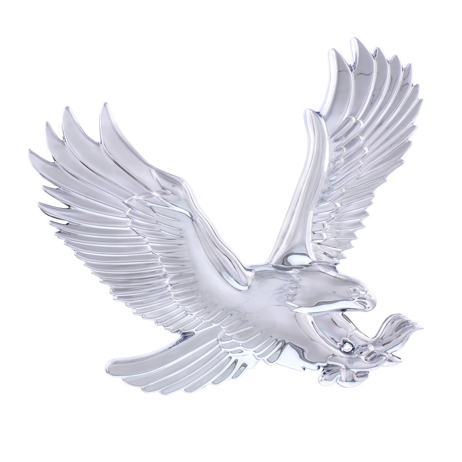 Chrome Plastic 3D Eagle Accent - Face Right