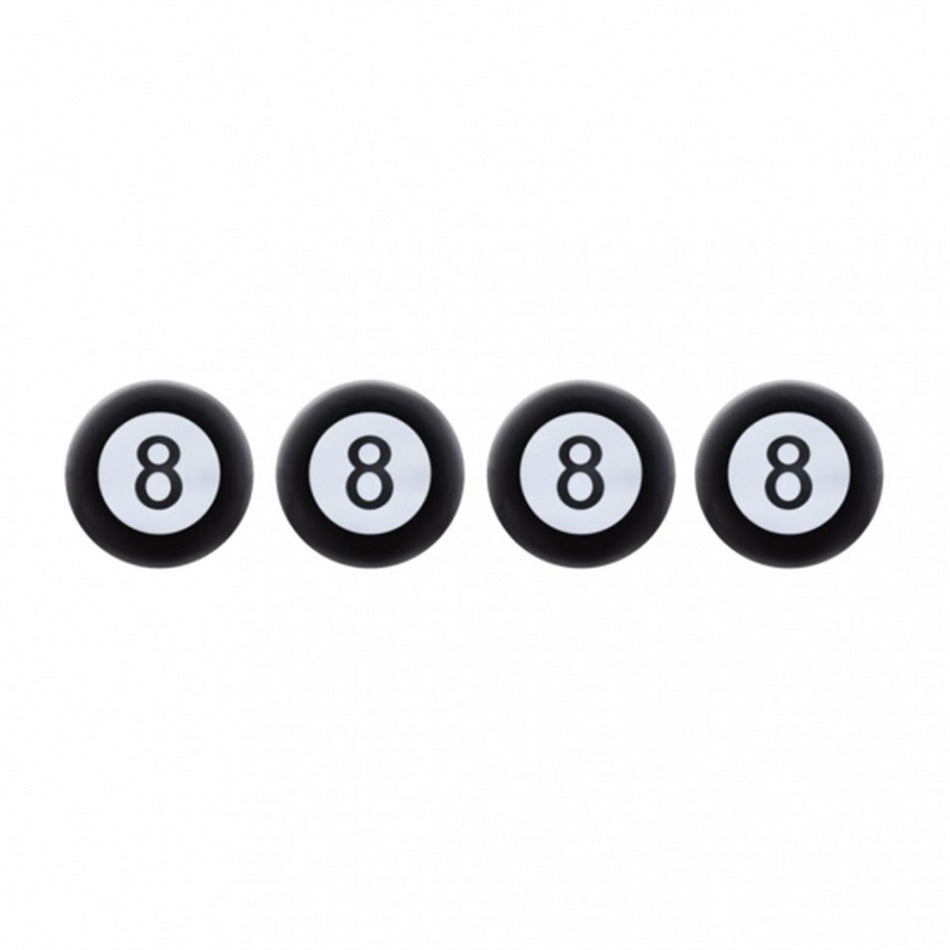 "8" Ball Tire Valve Caps (4-Pack)