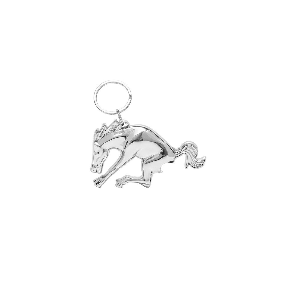 Chrome Bucking Horse Key Chain/Bottle Opener