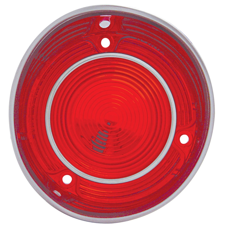 Tail Light Lens With Stainless Steel Trim For 1971 Chevy Malibu/Chevelle "SS"