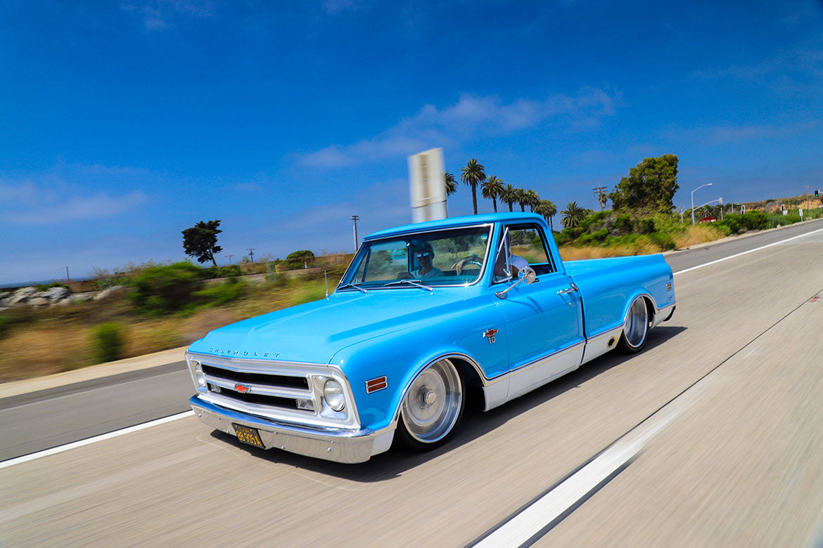 Light Blue 2nd Gen C10 rolling