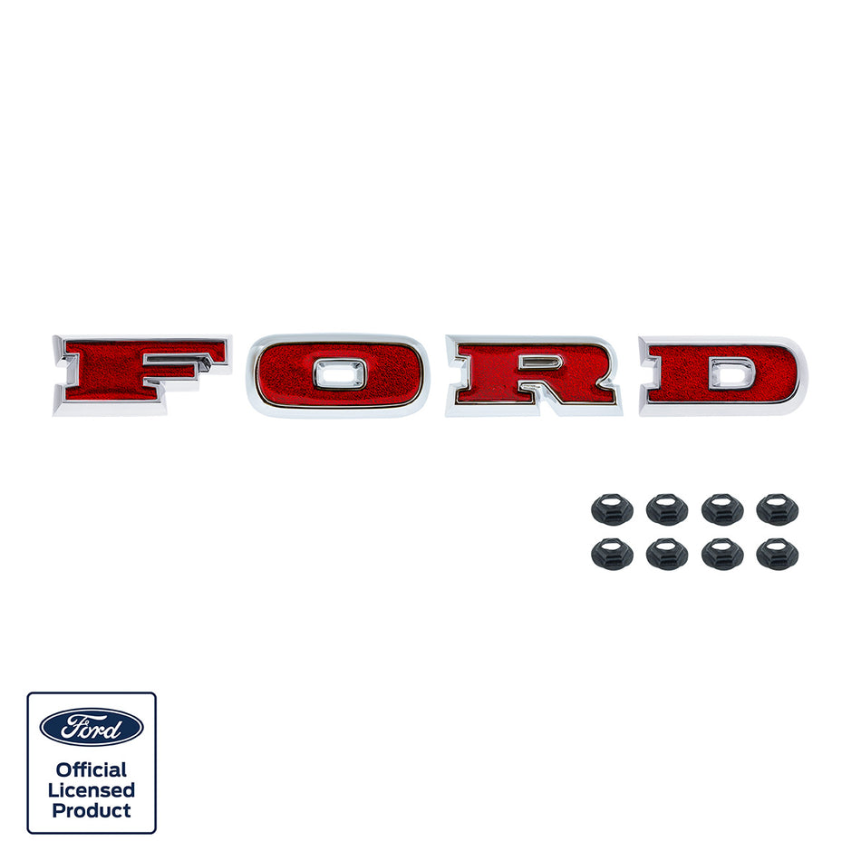 Chrome "FORD" Grille Letter Set 1966-1977 Ford Bronco