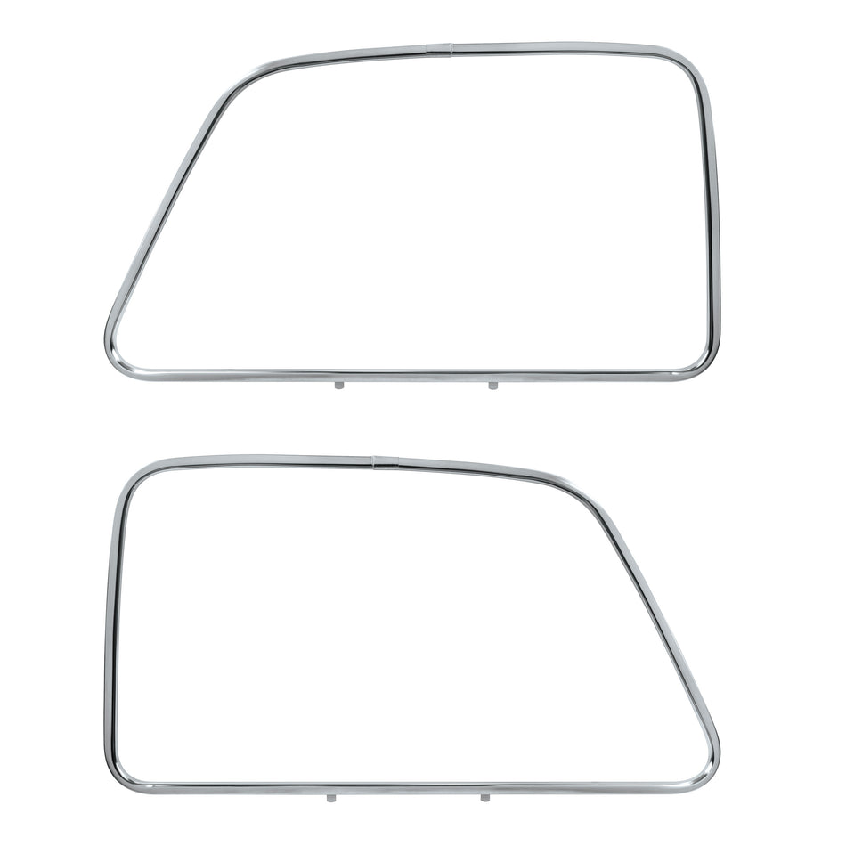 Chrome Plated Exterior Door Window Moldings For 1947-1955 Chevrolet & GMC 1st Series(Pair)