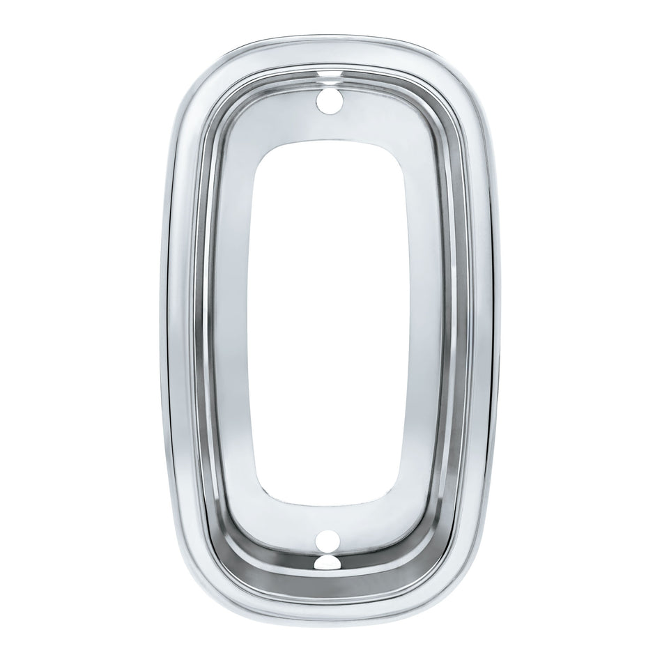 Chrome Plastic Tail Light Bezel For 1960-1966 Chevrolet & GMC Fleetside Trucks (Pair)