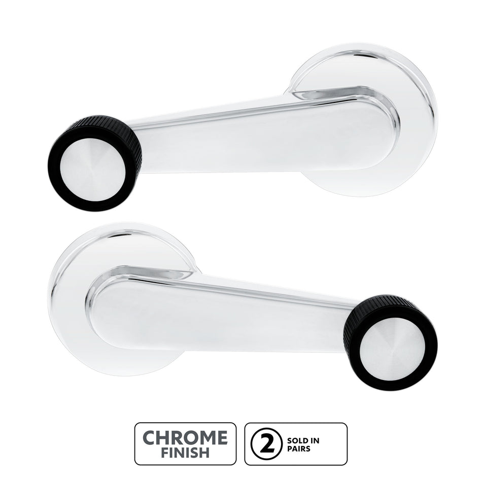 Chrome Window Crank Handle For 1981-1986 Chevrolet & GMC Truck (Pair)