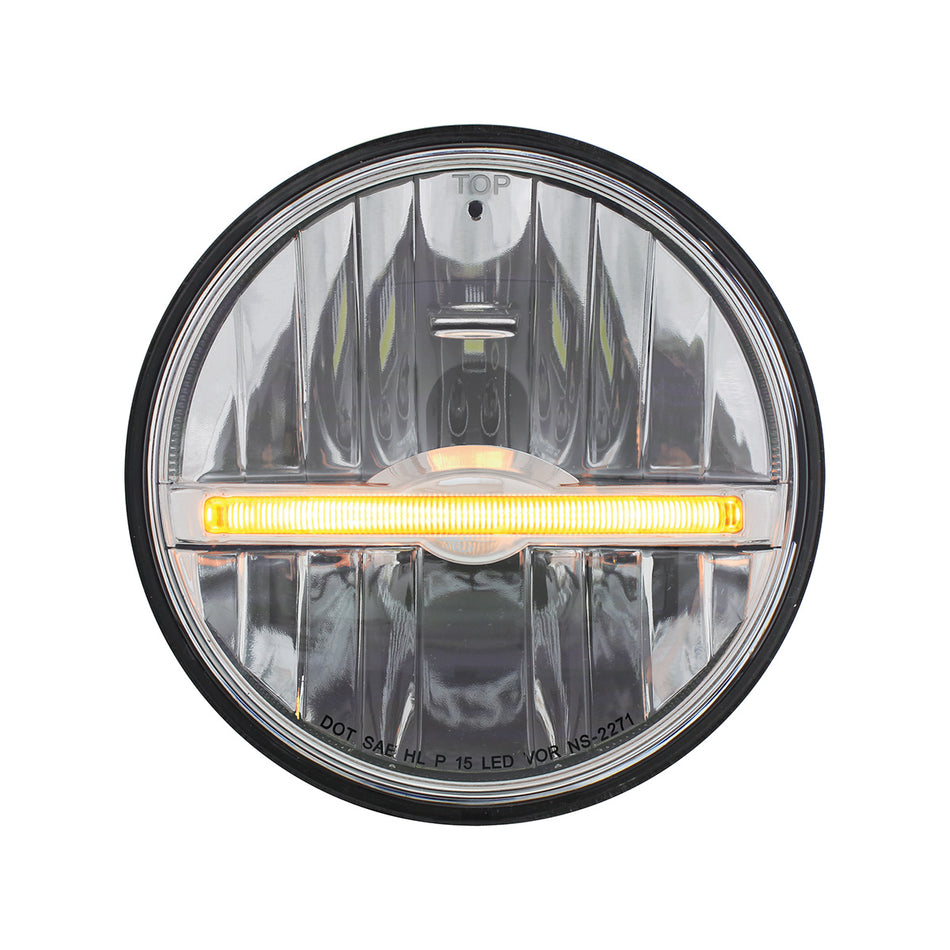 ULTRALIT - 9 LED 5-3/4" LED Headlight With LED Position Light Bar