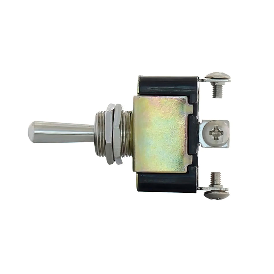 3 Pin, 10 Amp - 12V DC On-Off-On Metal Toggle Switch With 3 Screw Terminals