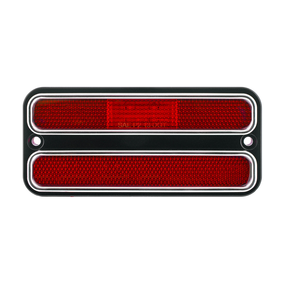 ネイビーカラーの素敵なランプ・USA 18 LED Side Marker Light With Stainless Steel Trim For 1968-72