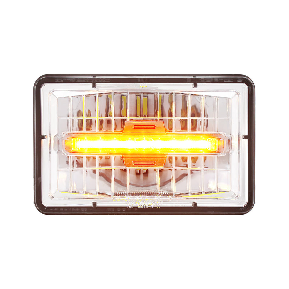 ULTRALIT - 4" X 6" Rectangular LED Headlight With LED Position Light