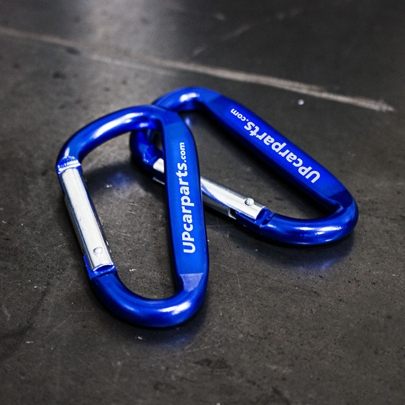 Keychains and carabiners.