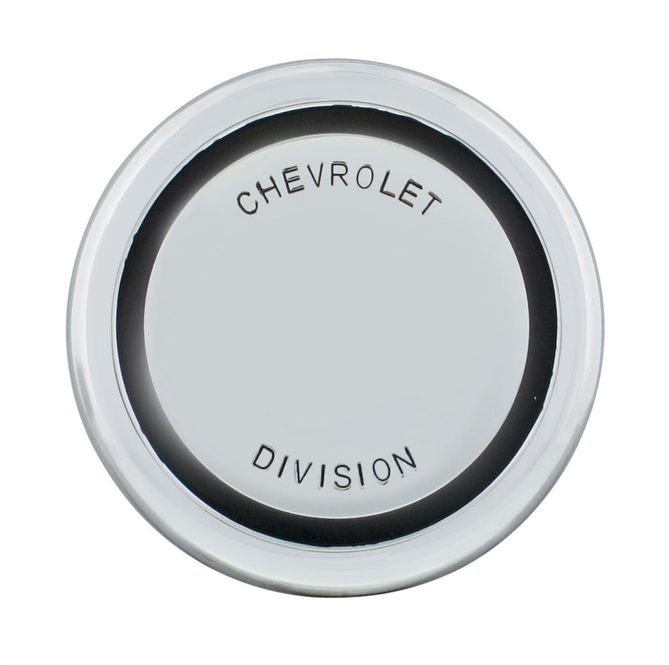 Chrome Horn Button Cap With Chevrolet Division Markings For 1967-68 Chevy Truck