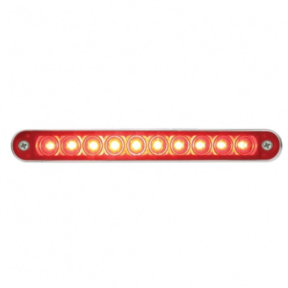 10 LED 6-1/2" Light Bar With Bezel (Stop, Turn & Tail)