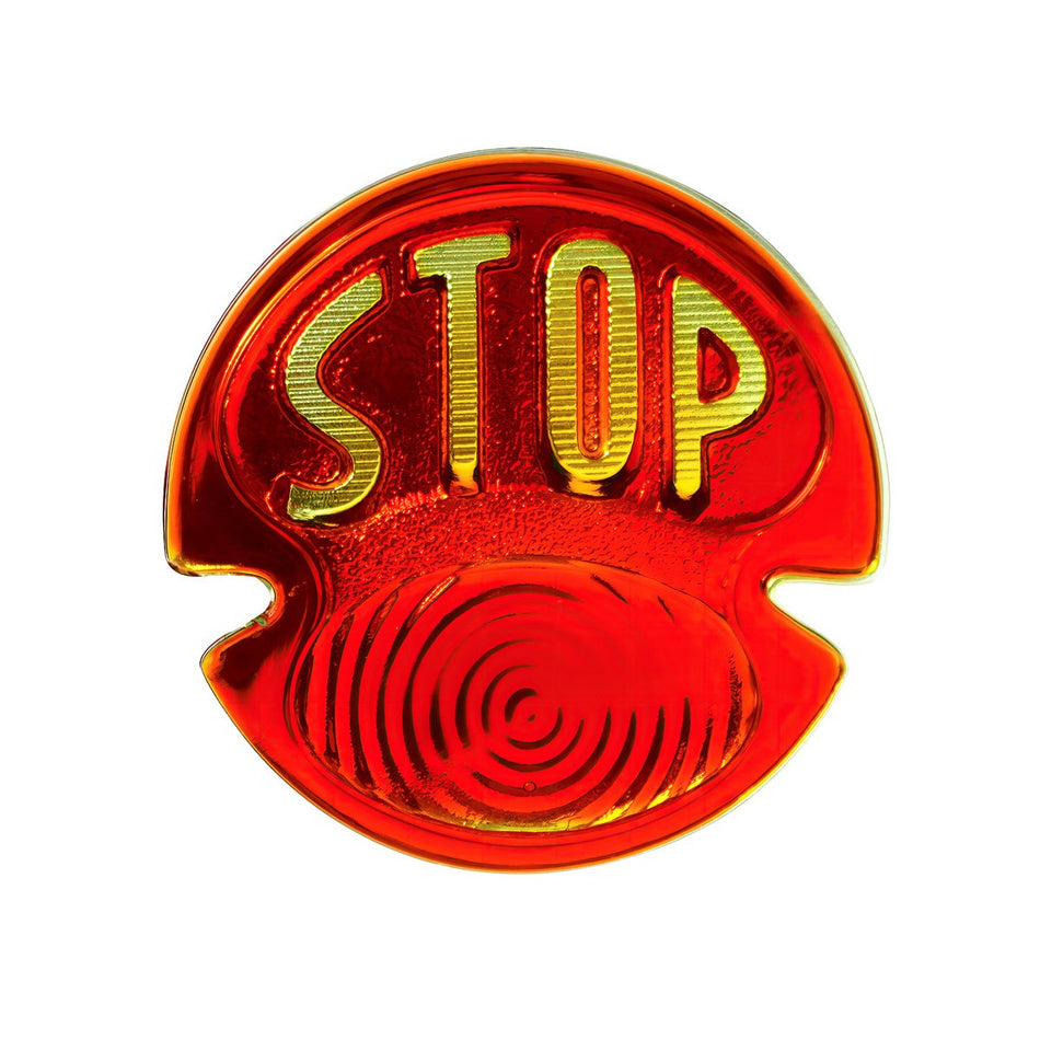 Glass "STOP" Script Tail Light Glass Lens For 1928-31 Ford Model A