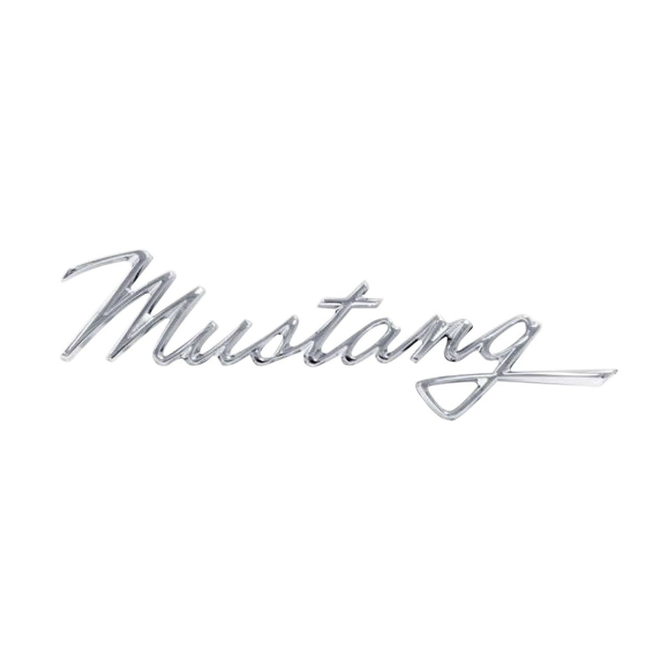Die-Cast "Mustang" Script Emblem With Adhesive Tape