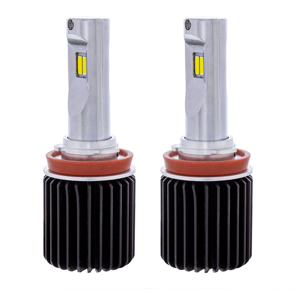 Triple Color High Power 12V H11 LED Bulbs - White/Yellow/W+Y (2-Pack)